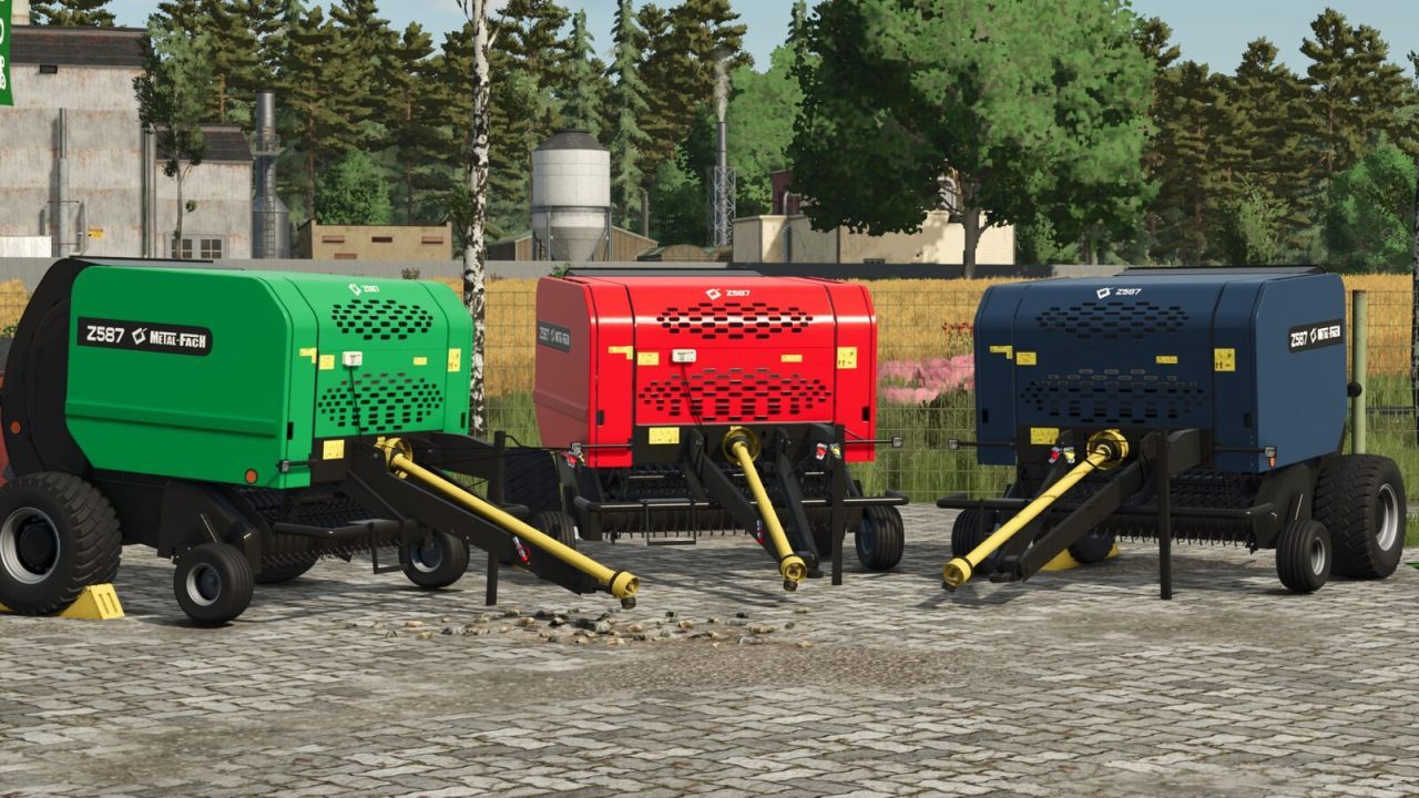 Efficient Metal-Fach Z587 125 cm Baler for Farming Simulator 25