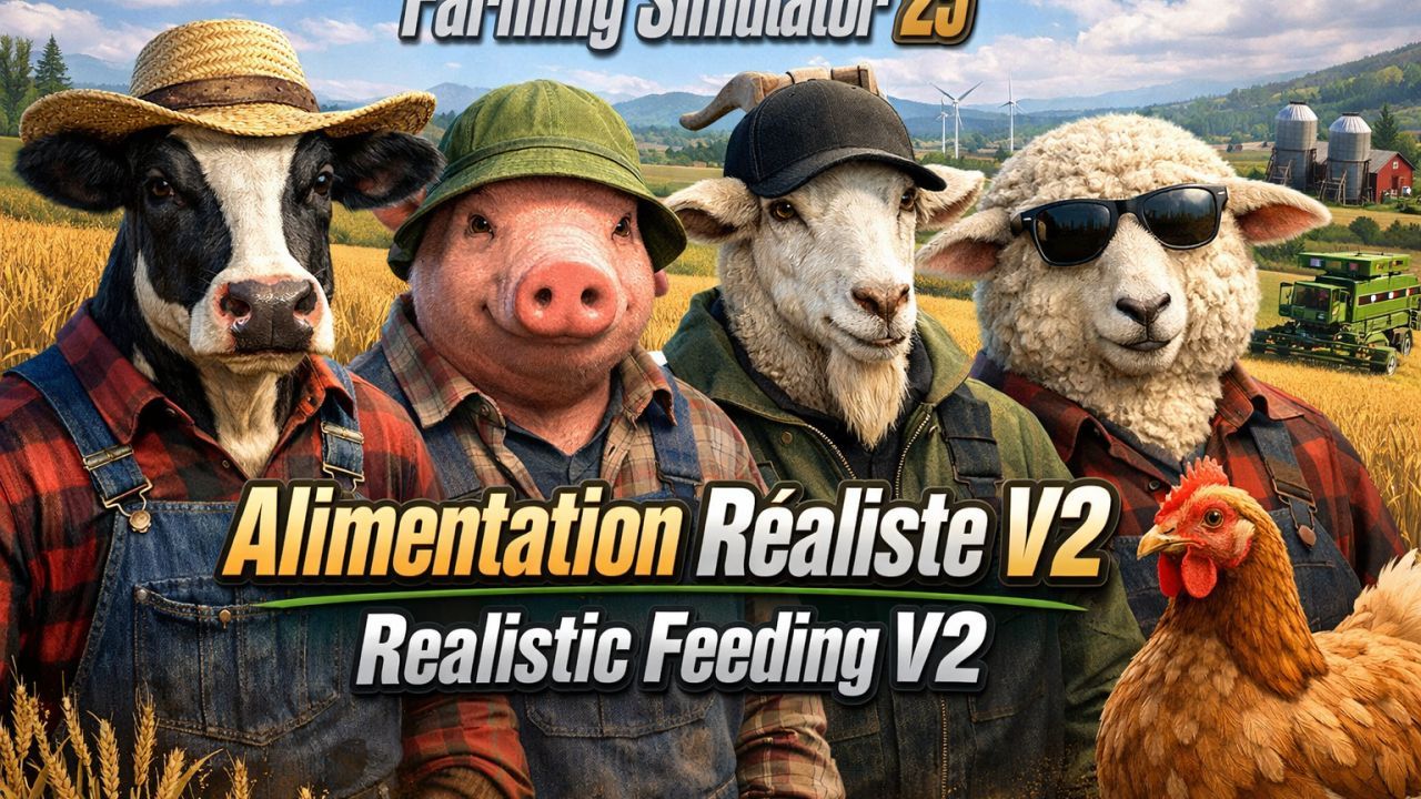 Realistic Nutrition for Animal Farms in Farming Simulator 25