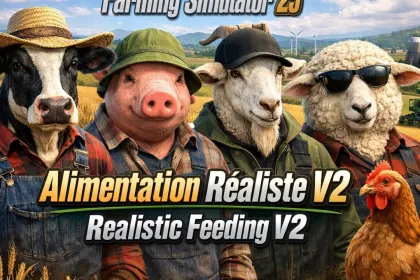 Realistic Nutrition for Animal Farms in Farming Simulator 25 — 1