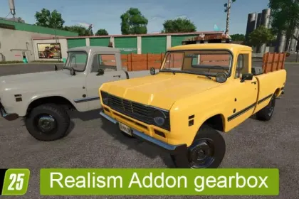 Realistische RealismAddon Gearbox für FS25 – Leistungsstarke Gang- und Kupplungssteuerung