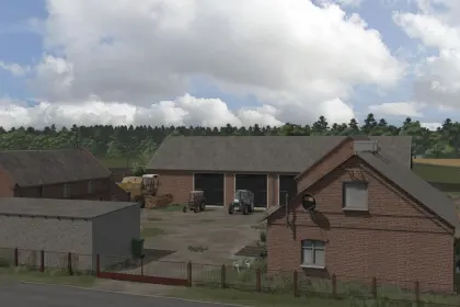 Старий білий гараж для Farming Simulator 25 — 2