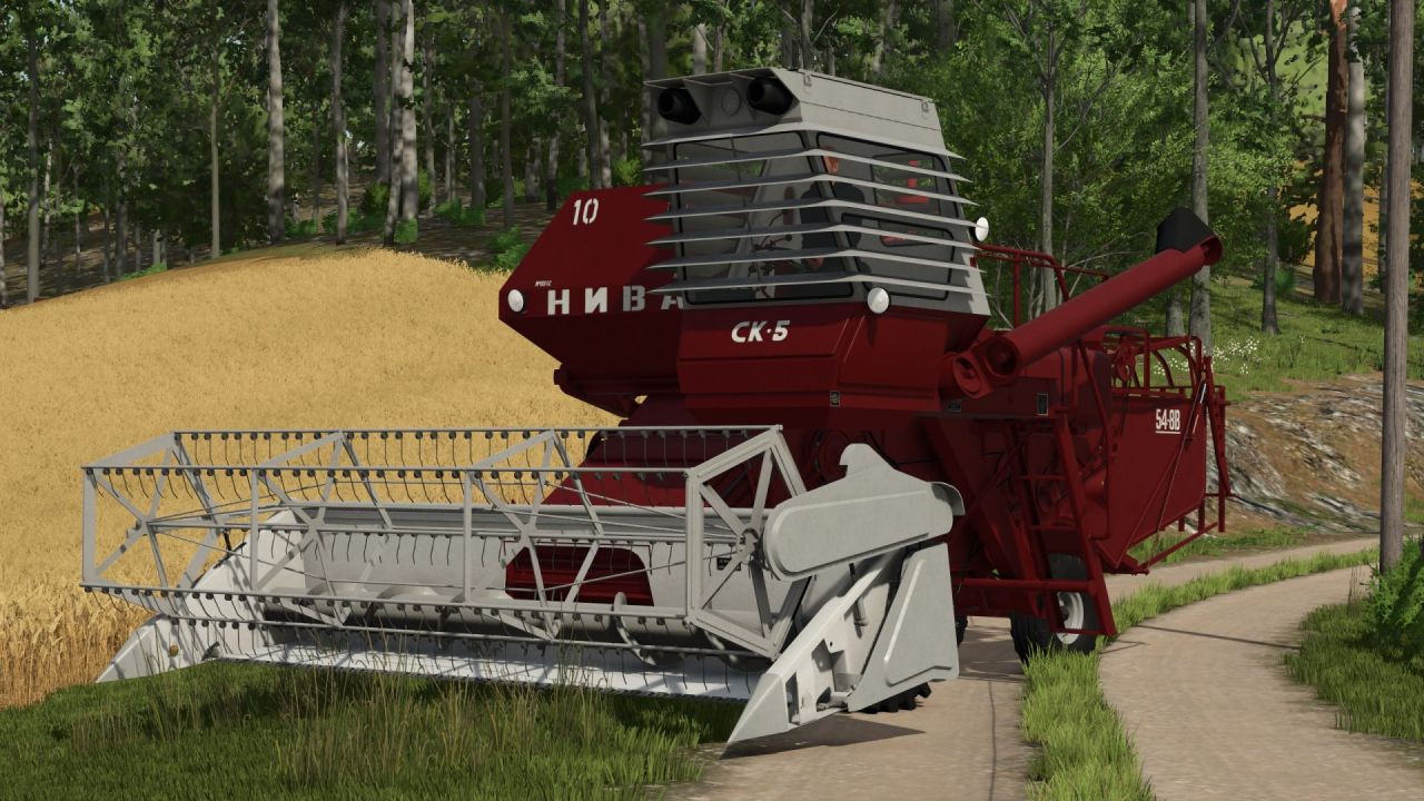 Legendary Combine SK-5 “Niva” Rostselmash for Farming Simulator 25 — Header and Trailer Pack
